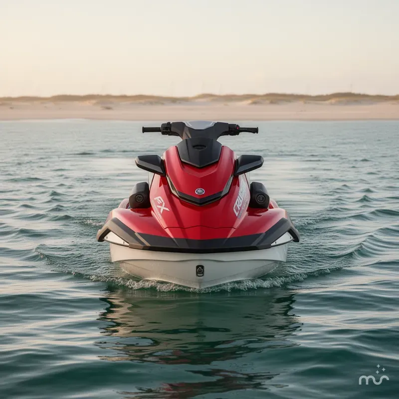Slide: The Image of Yamaha FX CRUISER HO W/AUDIO-TORCH RED/WHITE 2026 - 1