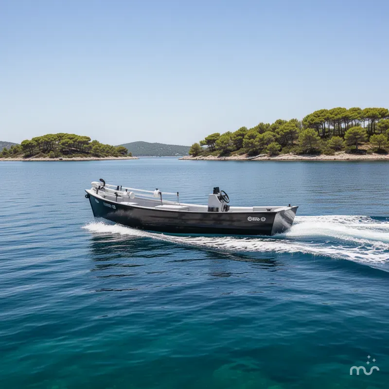 Slide: The Image of Custom Reno Lake Skiff 2022 - 4