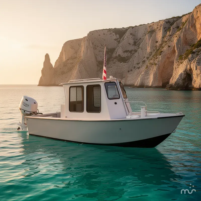 Slide: The Image of Geo Marine 24ft Work Boat 1996 - 2
