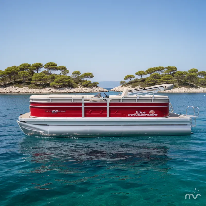 Slide: The Image of Sun Tracker Party Barge 20 DLX 2025 - 2