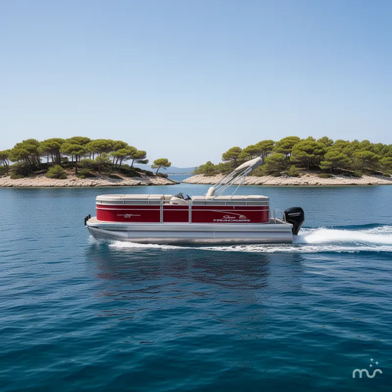 Slide: The Image of Sun Tracker Party Barge 20 DLX 2025 - 4