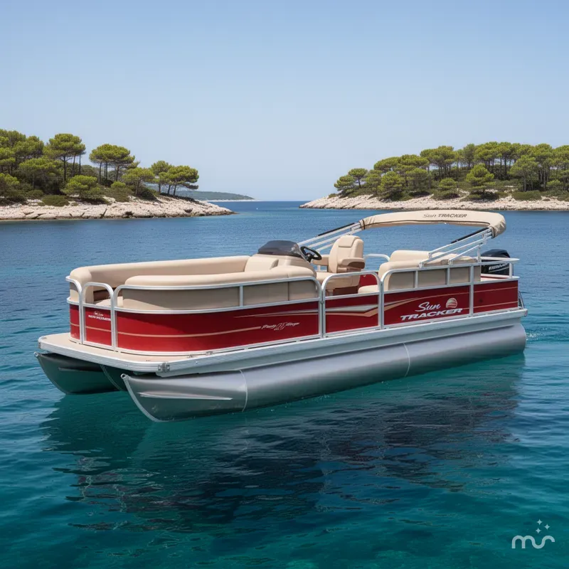 The Image of Sun Tracker Party Barge 18 DLX 2025 - 0