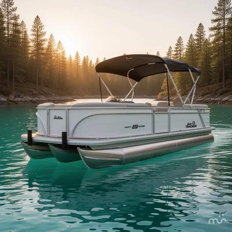 The Image of Sun Tracker Party Barge 22 RF DLX 2026 - 0