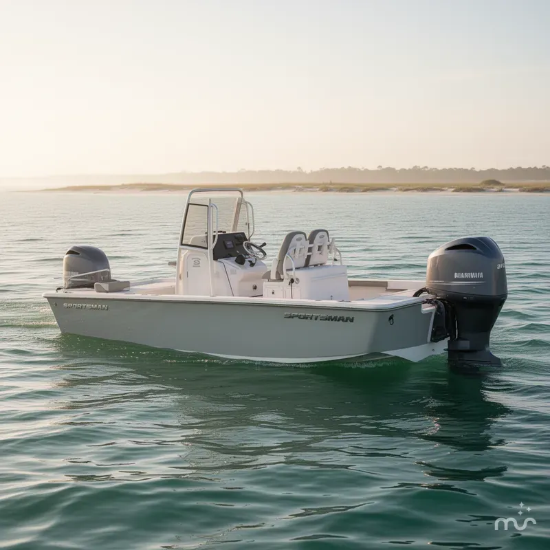 Slide: The Image of Sportsman Masters 267OE Bay Boat 2021 - 1