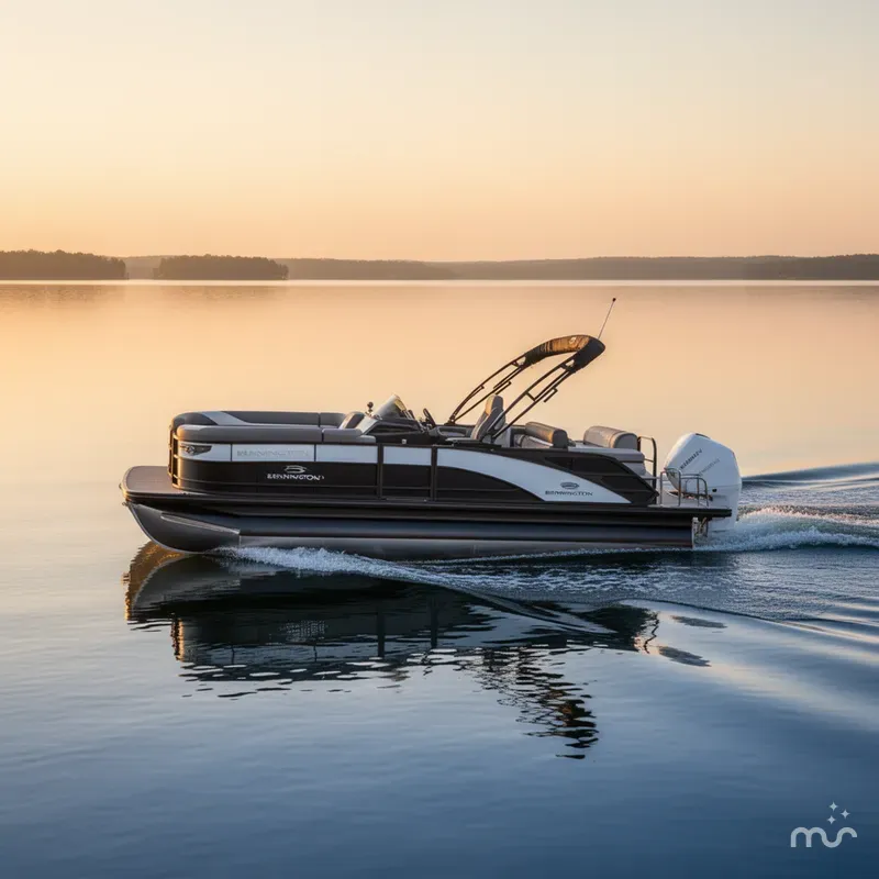 Slide: The Image of Bennington 24MSBSE Tritoon Pontoon 2025 - 4