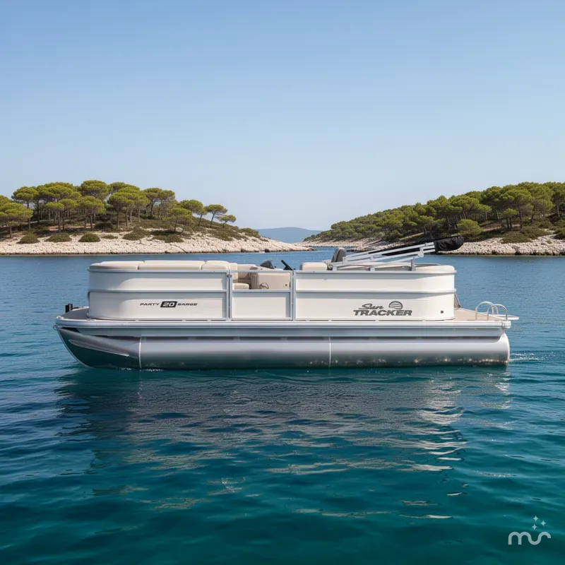 Slide: The Image of Sun Tracker Party Barge 20 DLX 2026 - 2