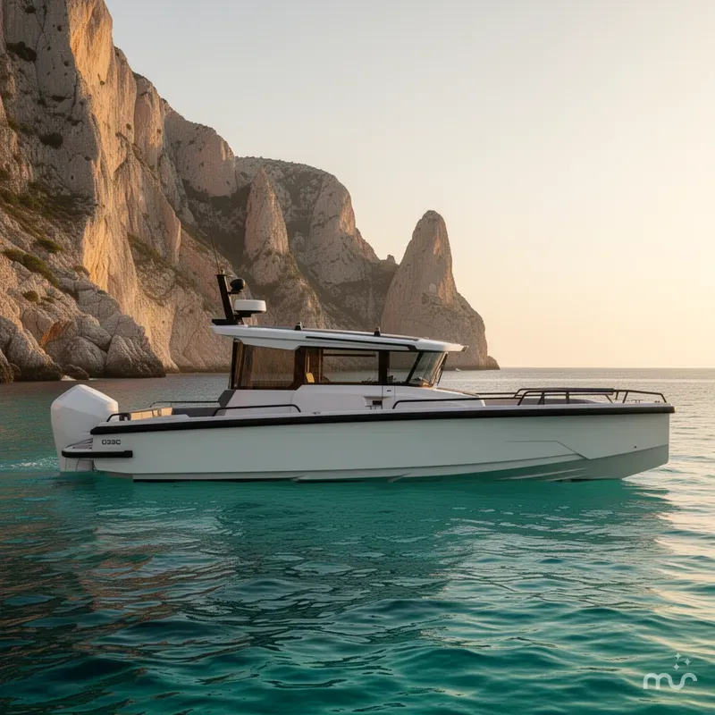 Slide: The Image of Axopar 29 XC Cross Cabin 2026 - 2