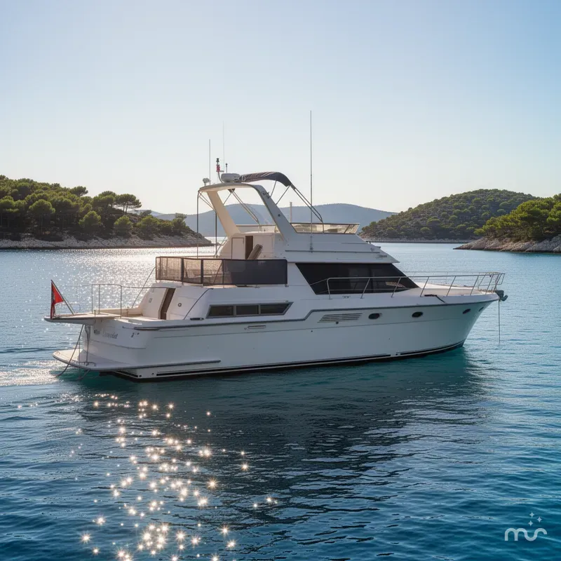 Slide: The Image of Carver Yachts 430 Cockpit Motor Yacht 1995 - 2