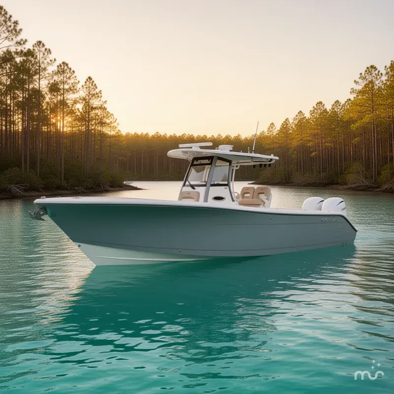 Slide: The Image of Cobia 285 Open Center Console 2026 - 2
