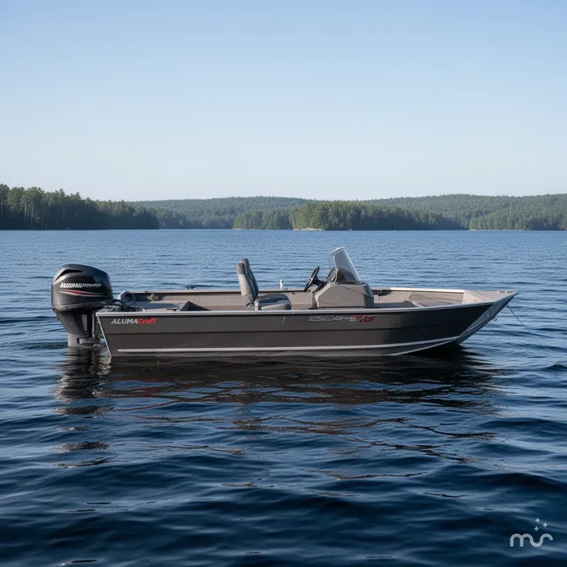 Slide: The Image of Alumacraft Escape 165 Side Console 2026 - 2