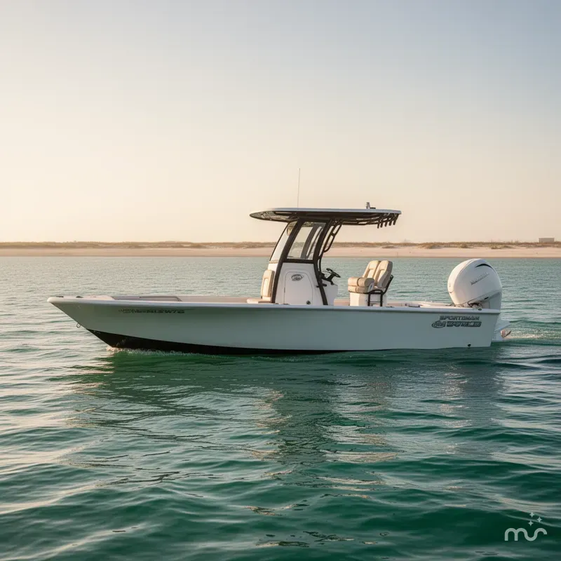 Slide: The Image of Sportsman Masters 247OE Bay Boat 2025 - 1
