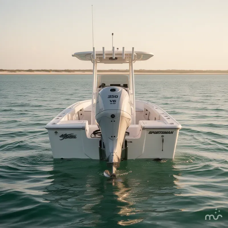 Slide: The Image of Sportsman Masters 247 Bay Boat 2025 - 2