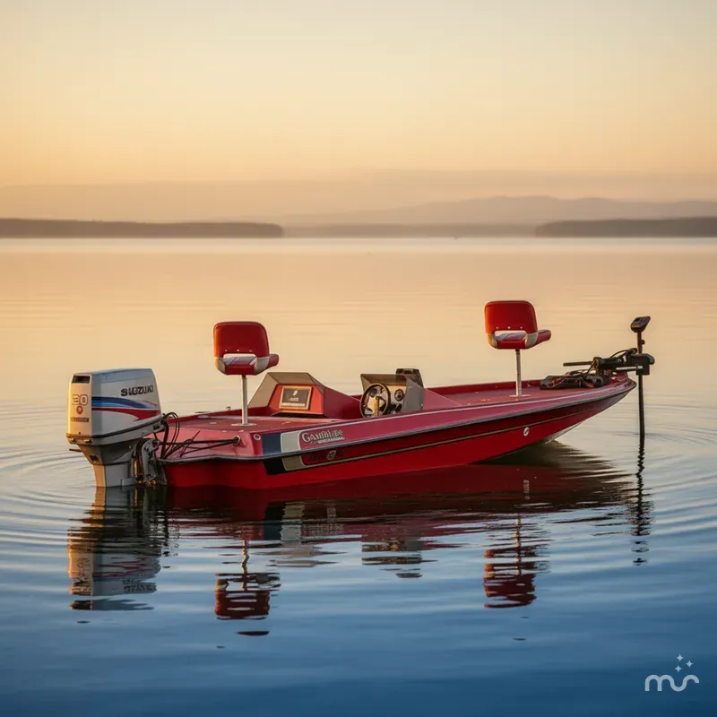 Slide: The Image of Gambler 20' BASS BOAT / 200 SUZUKI / EZ LOADER TRAILER 1989 - 0