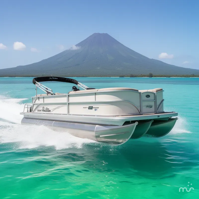 Slide: The Image of Sun Tracker Party Barge 20 DLX 2026 - 2