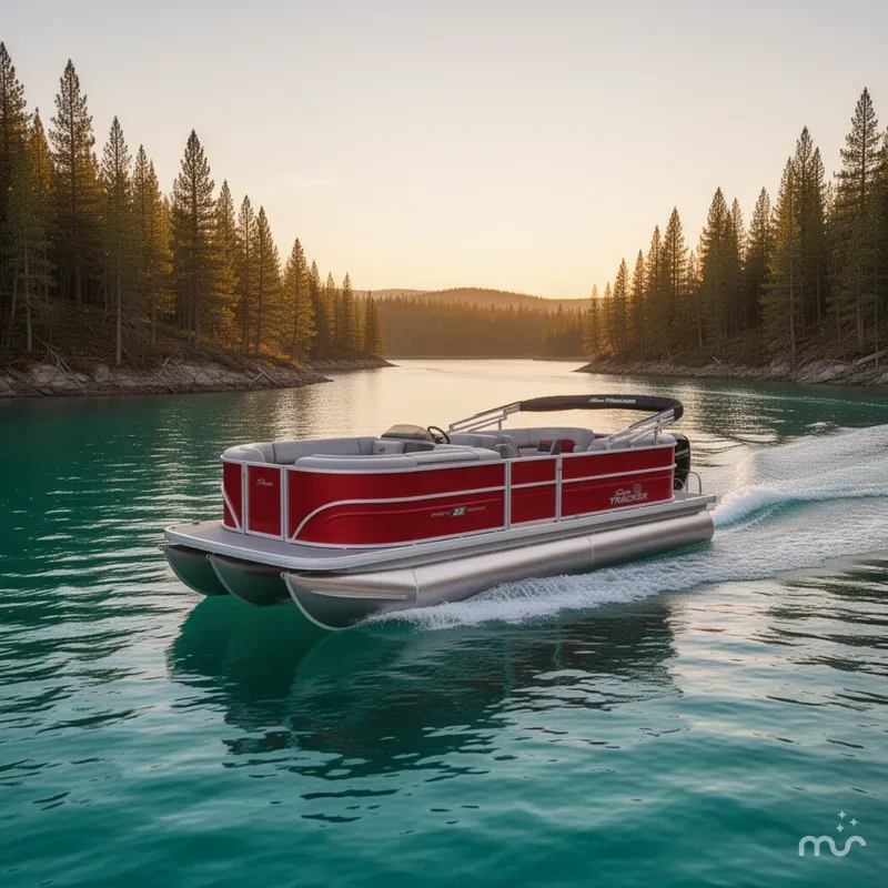 Slide: The Image of Sun Tracker Party Barge 22 DLX 2026 - 4
