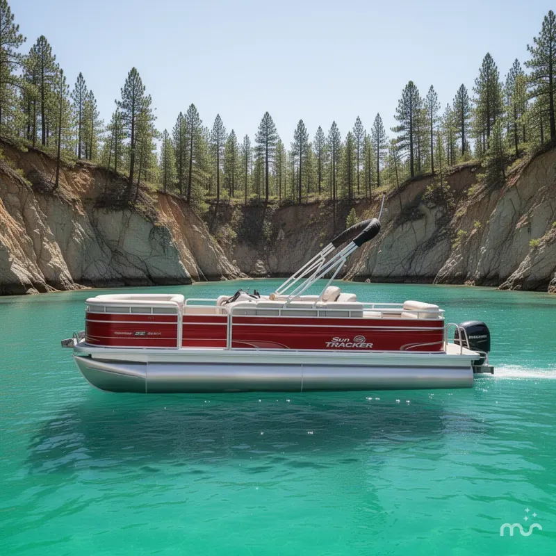 Slide: The Image of Sun Tracker Fishin' Barge 22 DLX 2026 - 2