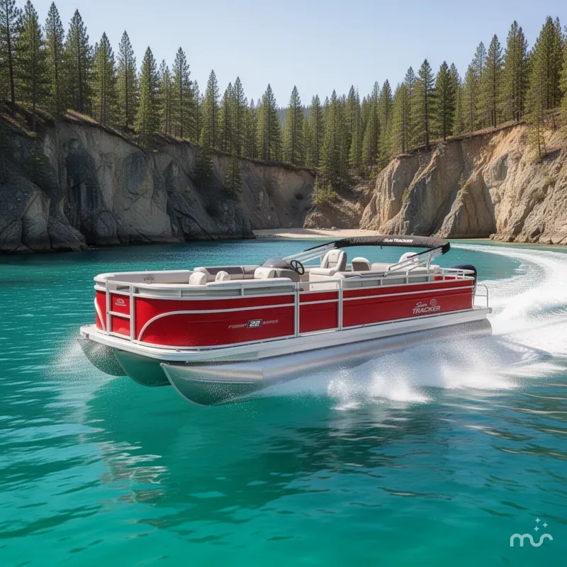 Slide: The Image of Sun Tracker Fishin' Barge 22 DLX 2026 - 4