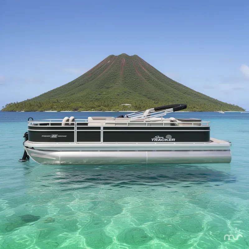 Slide: The Image of Sun Tracker Fishin' Barge 22 DLX 2026 - 2