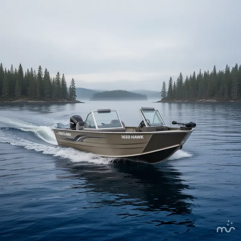 Slide: The Image of Crestliner 1650 Hawk 2026 - 2