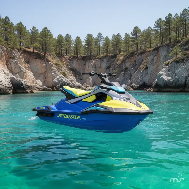 The Image of Yamaha JETBLASTER PRO 3-AZURE BLUE/LUNAR YELLOW 2026 - 0
