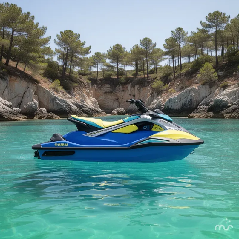 Slide: The Image of Yamaha JETBLASTER PRO 3-AZURE BLUE/LUNAR YELLOW 2026 - 2