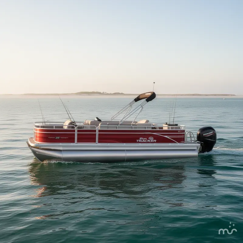 Slide: The Image of Sun Tracker Fishin' Barge 22 DLX 2026 - 0