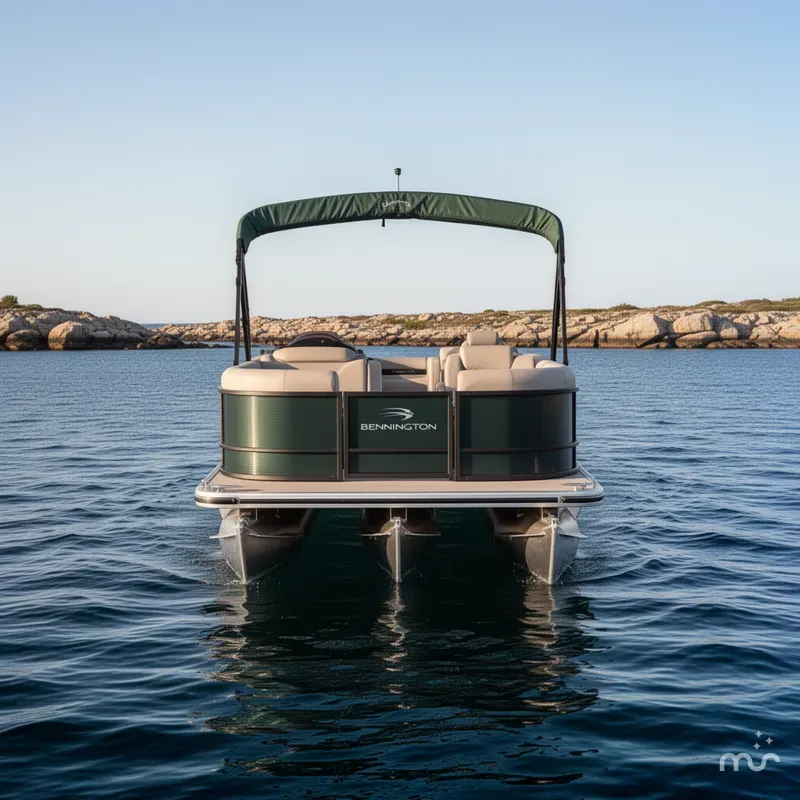 Slide: The Image of Bennington S Quad Bench 23 SSR Tritoon Pontoon 2026 - 3