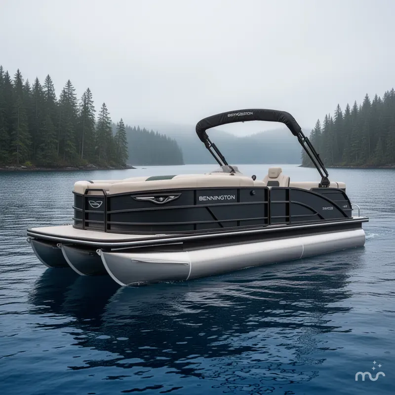 The Image of Bennington 24MCSB Carbon Fiber Arch Tritoon Pontoon 2026 - 0