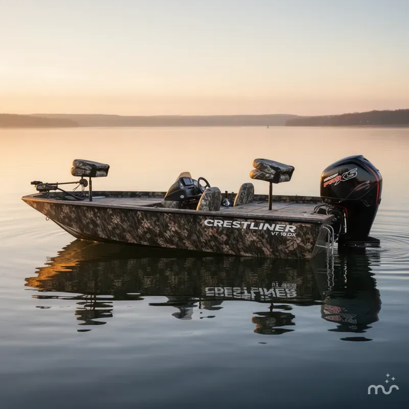 Slide: The Image of Crestliner VT 18 DX w/115HP Mercury Pro-XS 2018 - 1