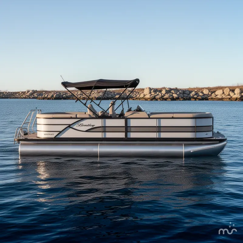 Slide: The Image of Bentley Pontoons Legacy Navigator 243 2026 - 2