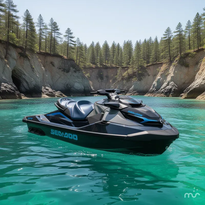 Slide: The Image of Sea-Doo GTX 300 Tech Package, Audio, iDF, iBR 2026 - 2