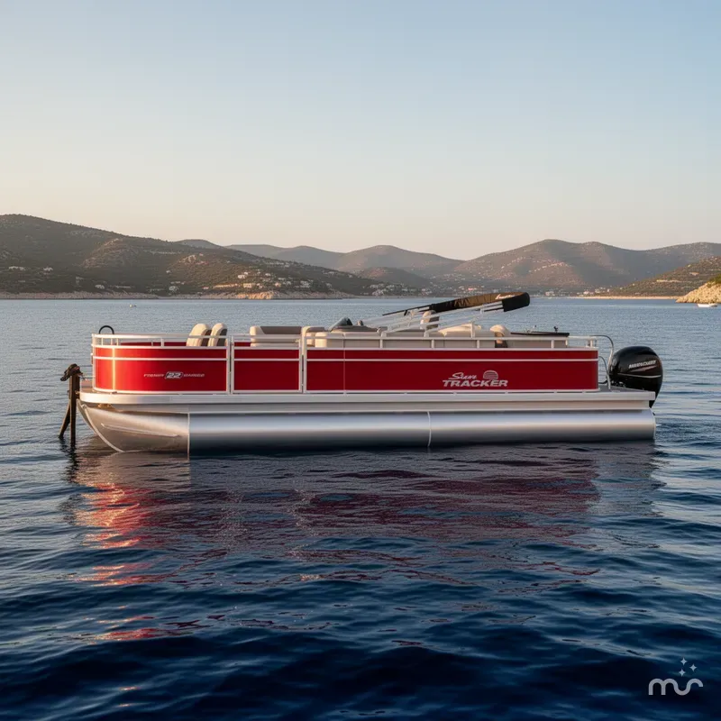 Slide: The Image of Sun Tracker Fishin' Barge 22 DLX 2026 - 2