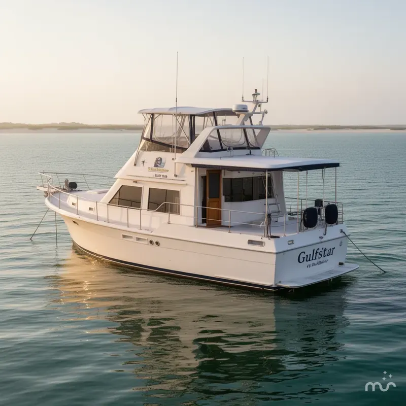 Slide: The Image of Gulfstar 44 Motor Yacht 1985 - 4