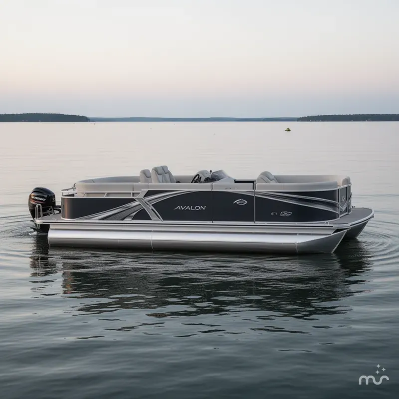 Slide: The Image of Avalon LSZ 23' Quad Lounge Triple-Toon 2026 - 2