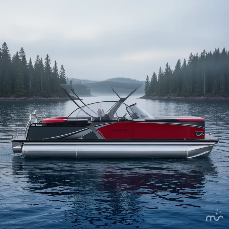 Slide: The Image of Avalon LSZ 23' Elite Windshield Triple-Toon 2026 - 2