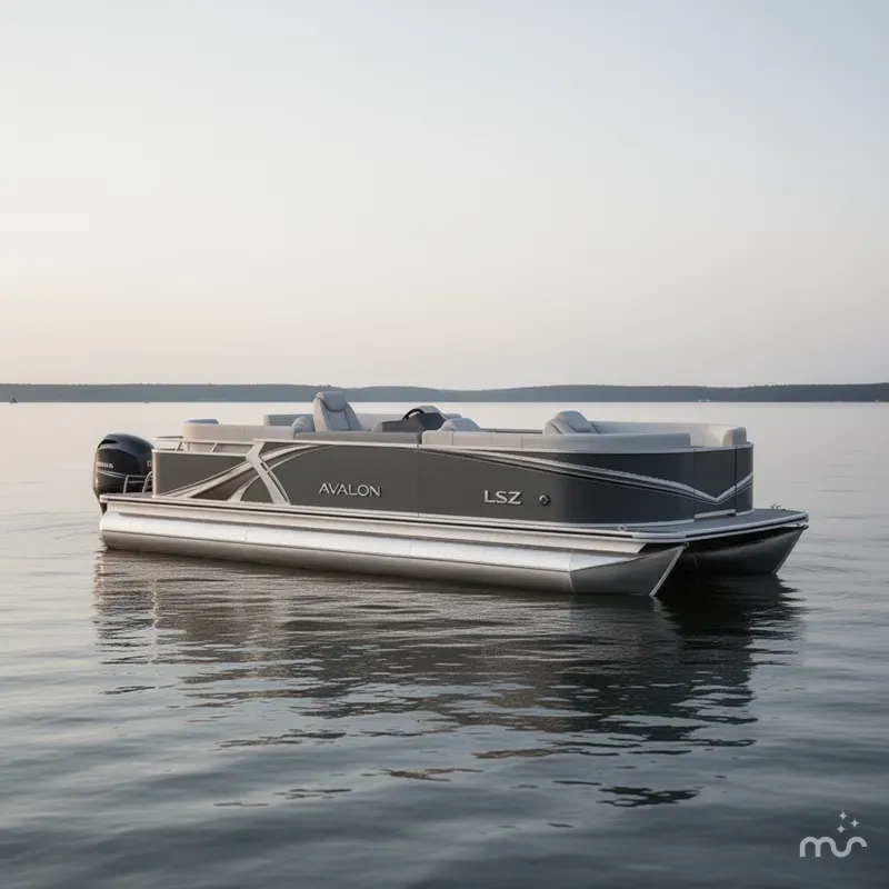 Slide: The Image of Avalon LSZ 23' Quad Lounge Triple-Toon 2026 - 2