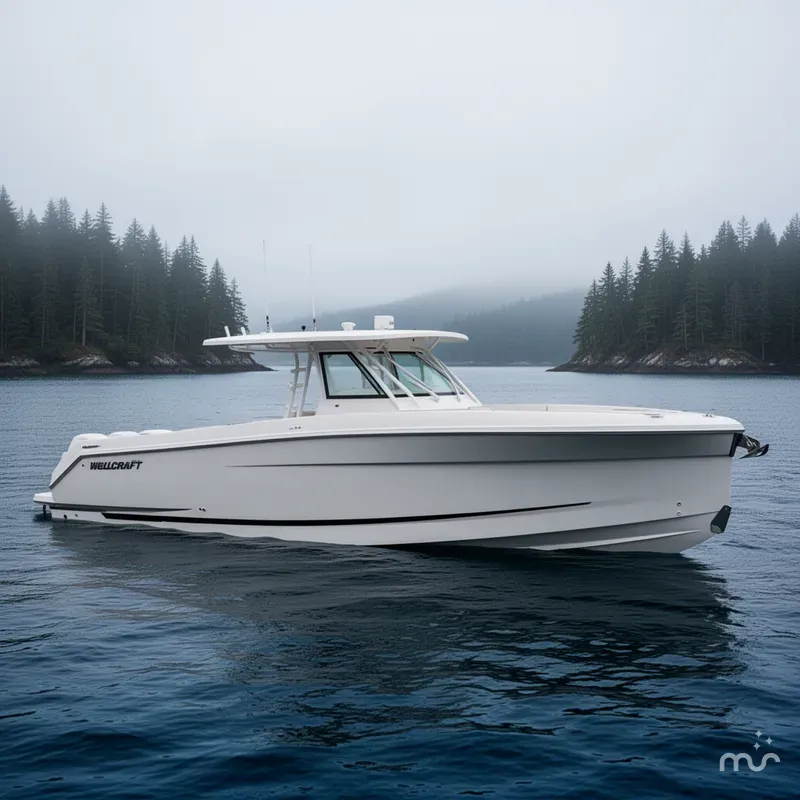 Slide: The Image of Wellcraft 38 T-Top 2026 - 2