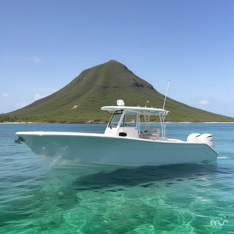 Slide: The Image of Cobia 320 Center Console 2026 - 2