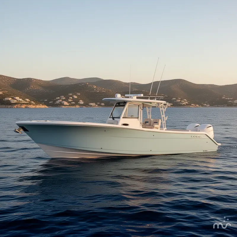 Slide: The Image of Cobia 320 Center Console 2026 - 2