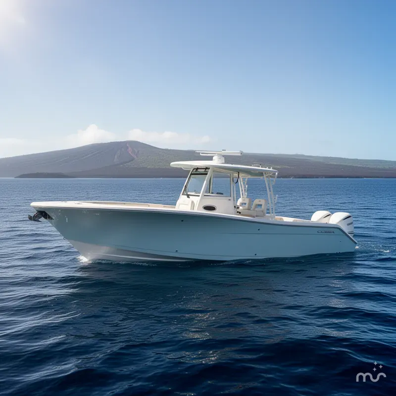 Slide: The Image of Cobia 320 Center Console 2026 - 2