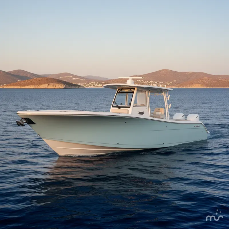 Slide: The Image of Cobia 320 Center Console 2026 - 2