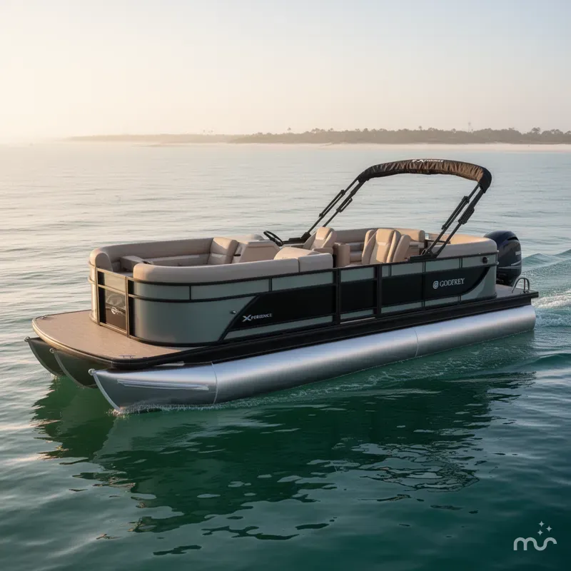 Slide: The Image of Godfrey TEST Sweetwater Xperience 20' Single Flip Lounge Pontoon - 2086 SFLX 2026 - 0