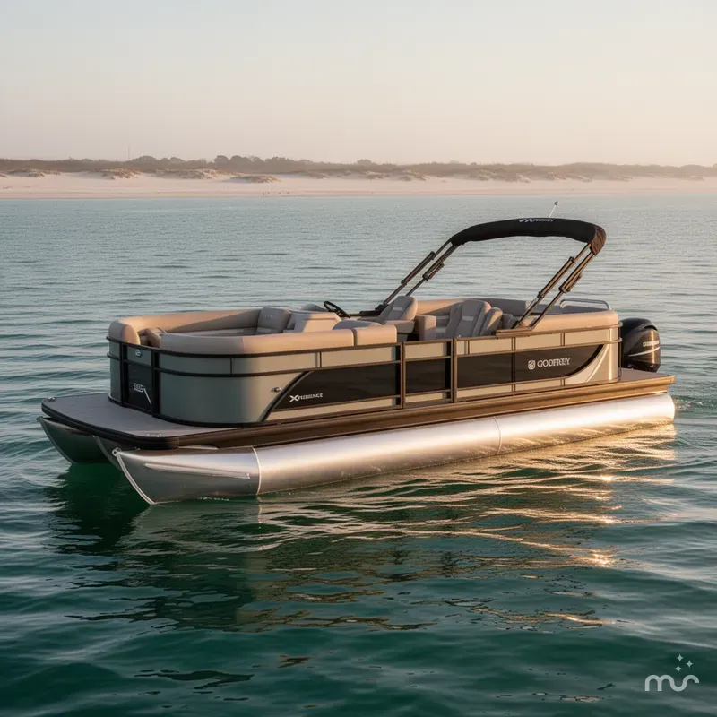 Slide: The Image of Godfrey TEST Sweetwater Xperience 20' Single Flip Lounge Pontoon - 2086 SFLX 2026 - 2