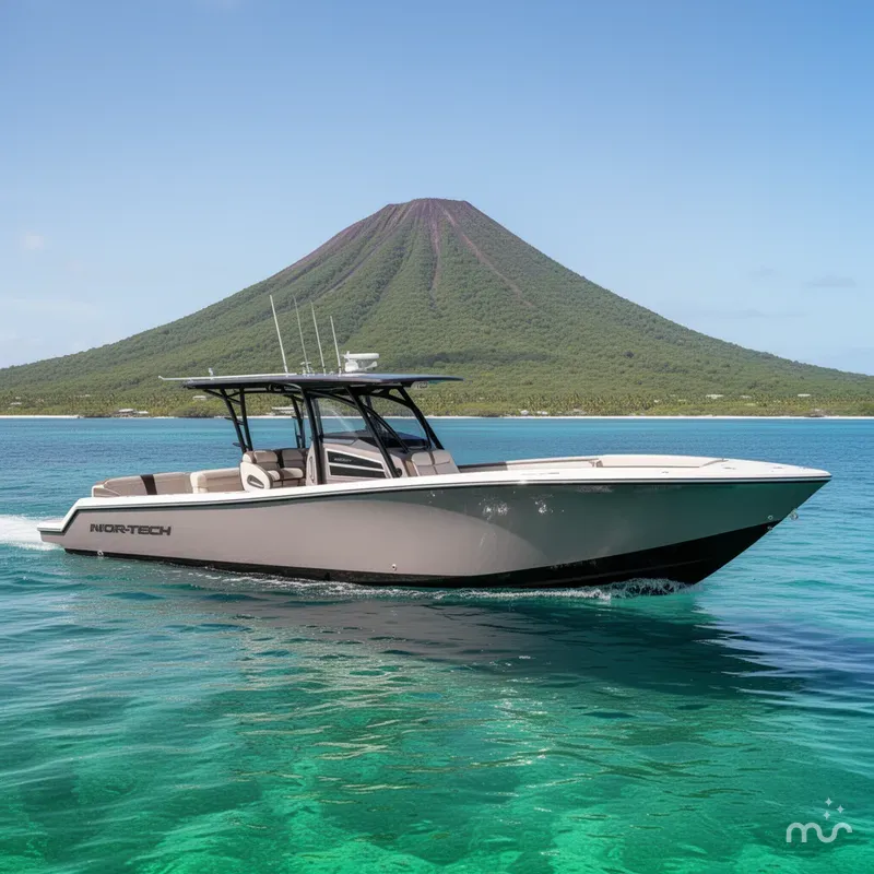 Slide: The Image of Nor-Tech 390 Sport Center Console 2026 - 2