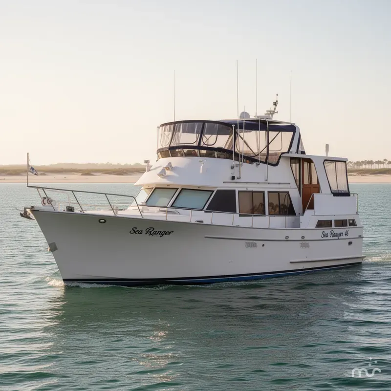 Slide: The Image of Sea Ranger 46 Sundeck Trawler 1988 - 2