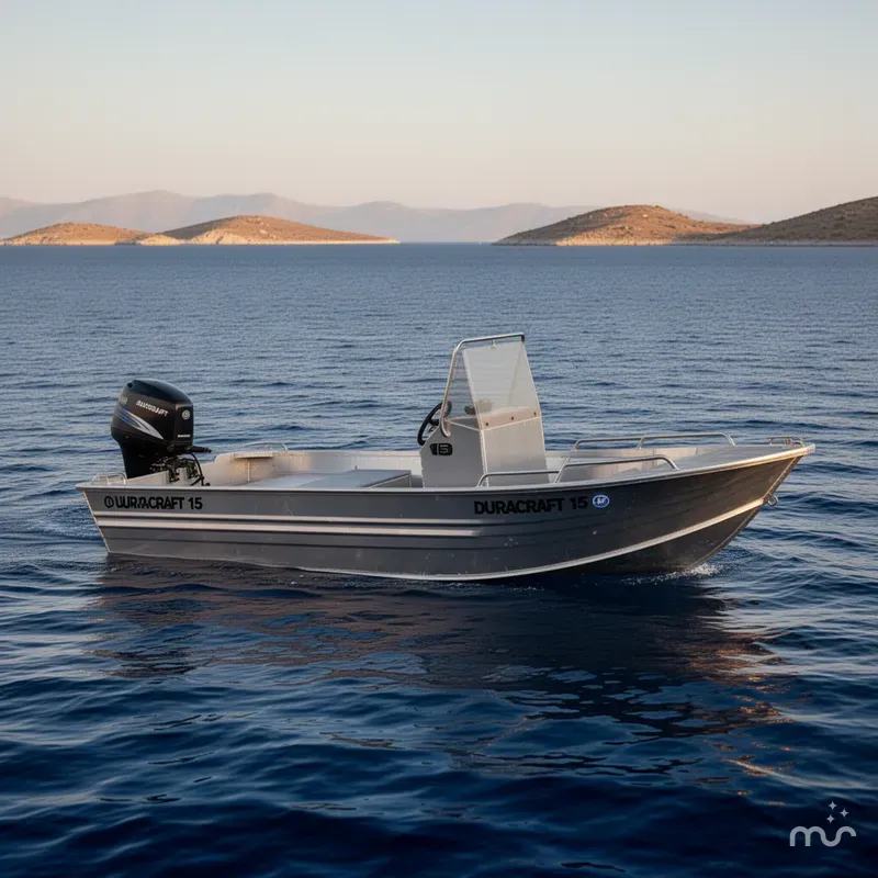 The Image of Duracraft 15 Side Console Aluminum Boat 2000 - 0
