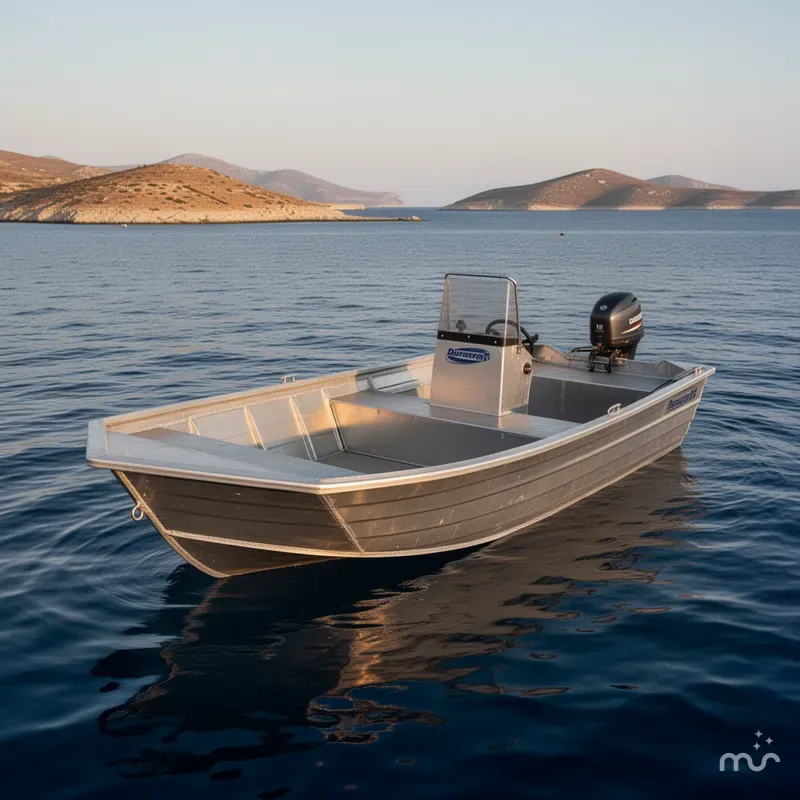 Slide: The Image of Duracraft 15 Side Console Aluminum Boat 2000 - 2