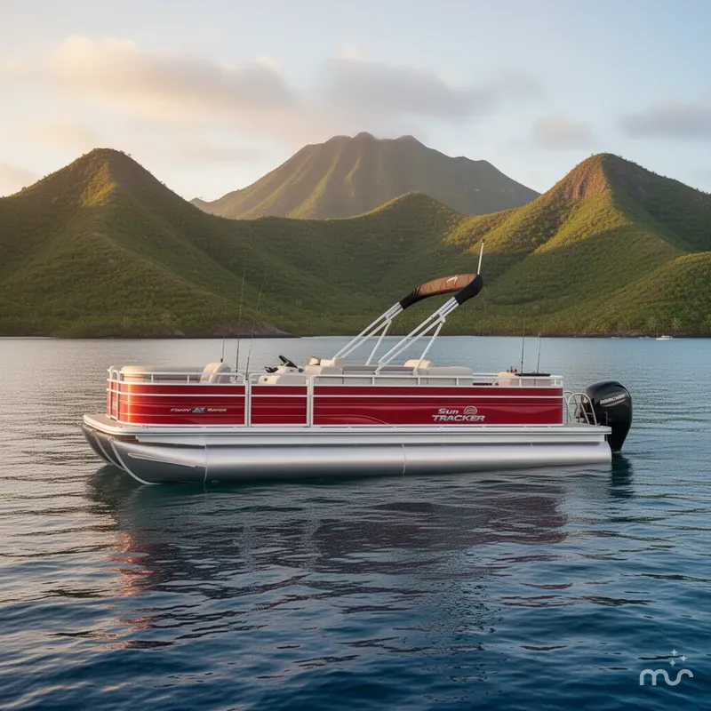 Slide: The Image of Sun Tracker Fishin' Barge 22 DLX 2026 - 2