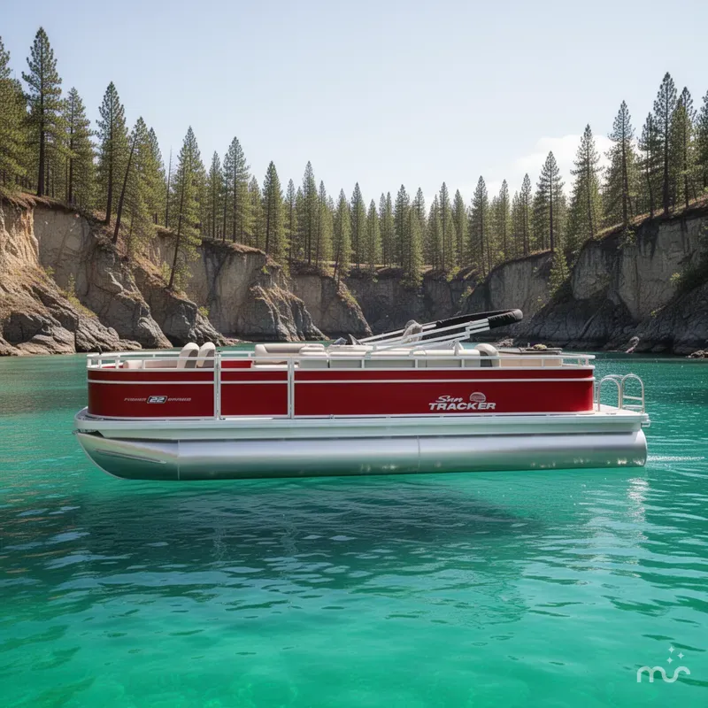 Slide: The Image of Sun Tracker Fishin' Barge 22 DLX 2026 - 2