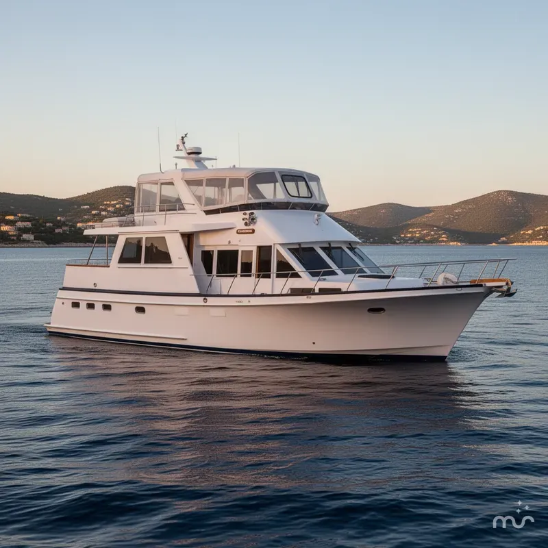 Slide: The Image of Ocean Alexander Custom Aft Deck Motoryacht 1985 - 2
